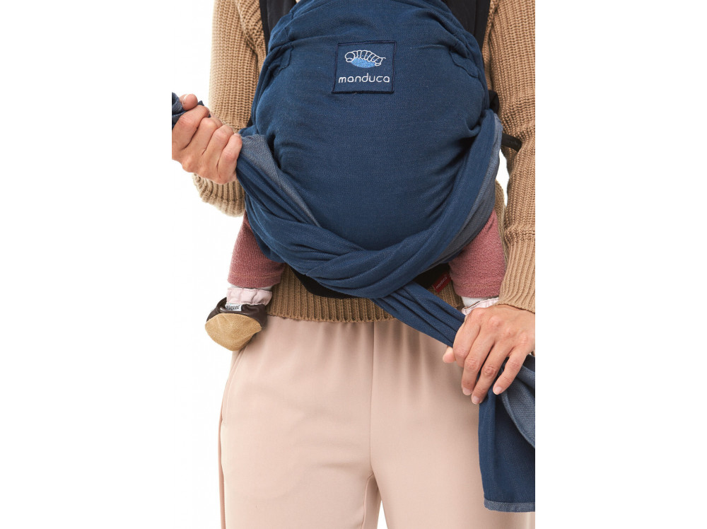 Слинг-рюкзак manduca DUO со съемным поясом blue (синий)